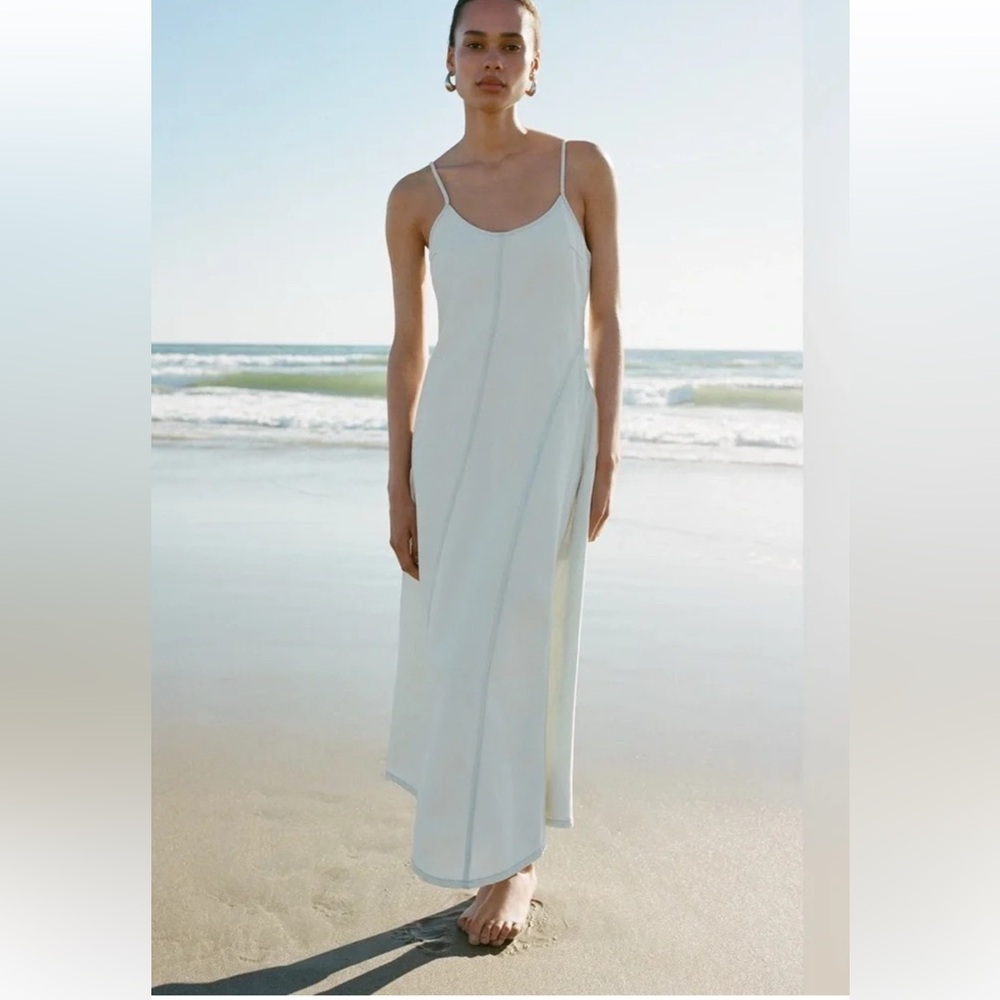 Zara Light Blue Maxi Dress